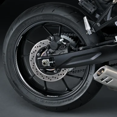 Αυτοκόλλητο Τροχού (Μαύρο-Άσπρο)